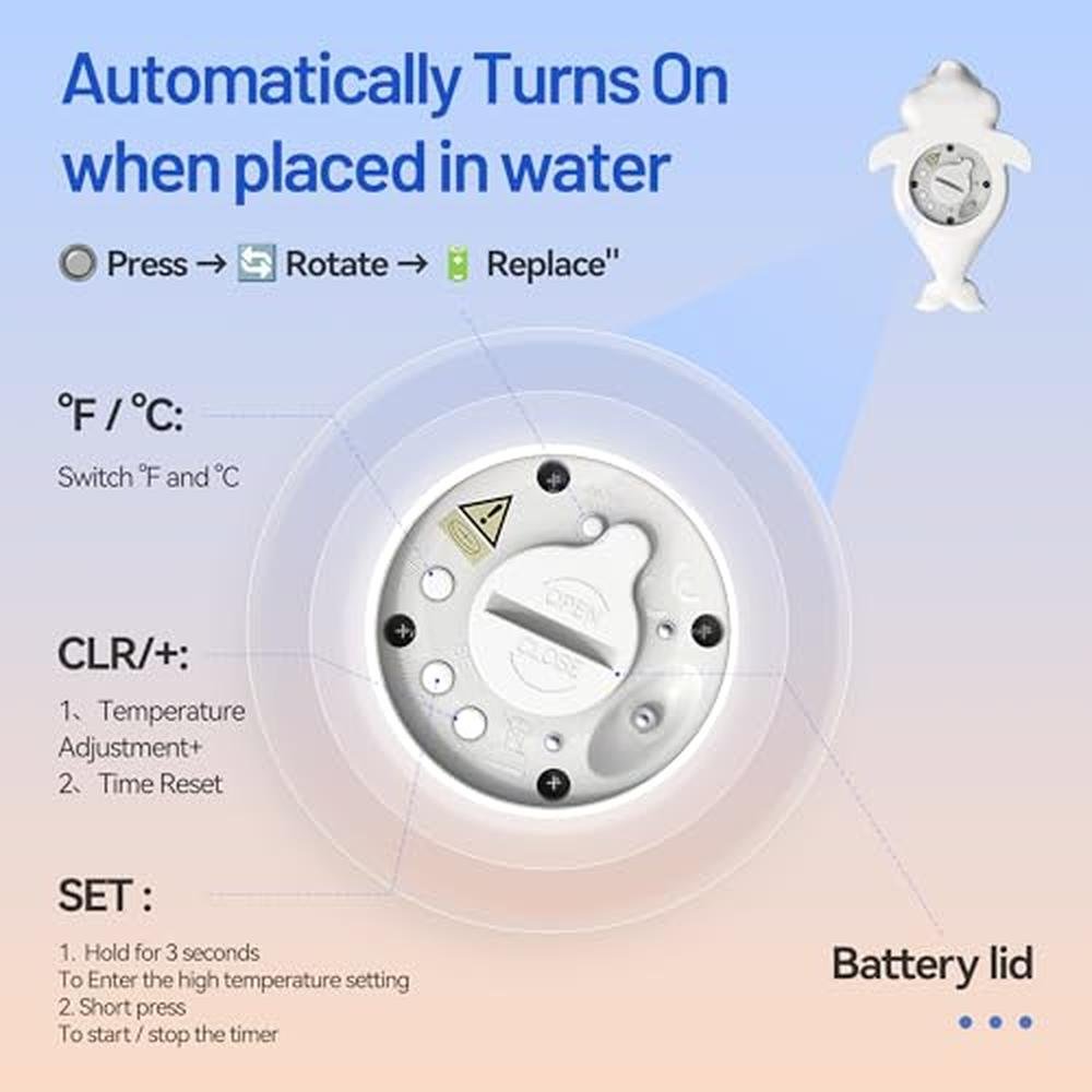 Doli Yearning Baby Bath Thermometer – In Use