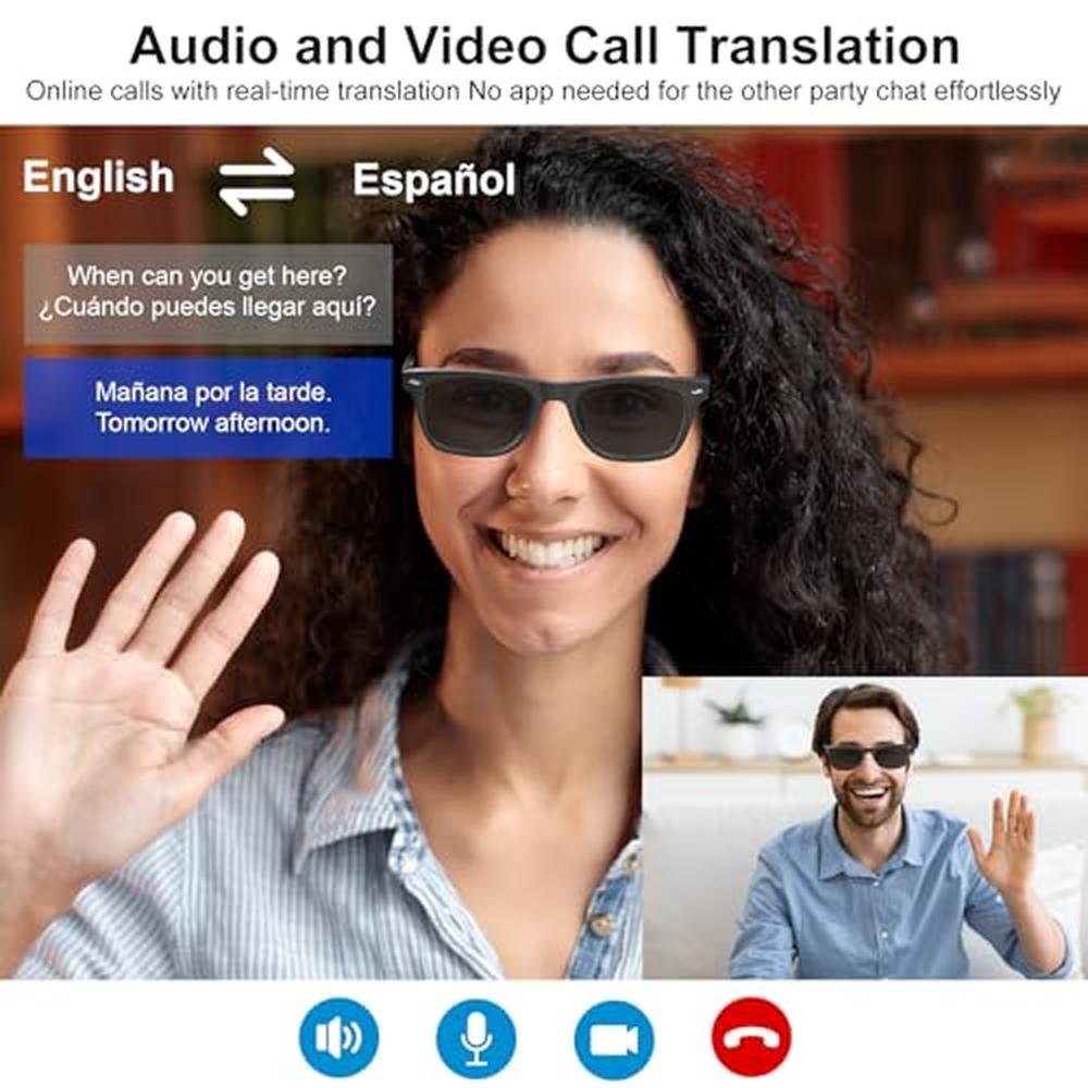 Domhong AI Smart Glasses: Bluetooth Translation Glasses – In Use