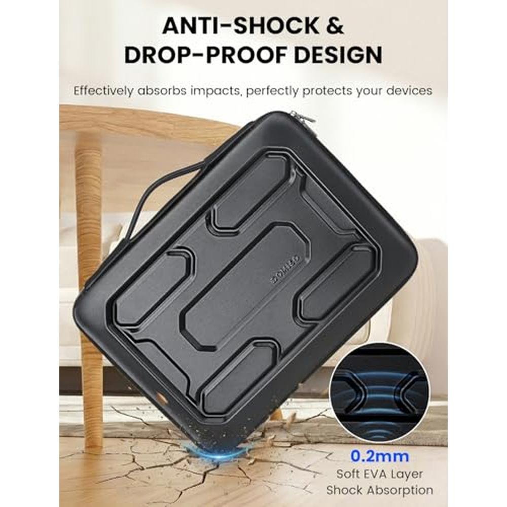 Laptop Hard Case: DOMISO 15-16 Inch Waterproof Shockproof – Close-up Detail