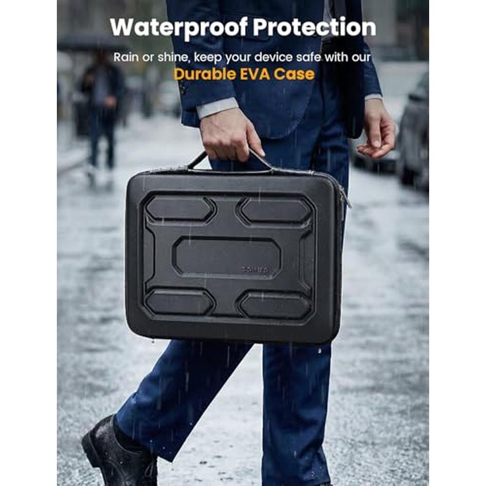 Laptop Hard Case: DOMISO 15-16 Inch Waterproof Shockproof – In Use