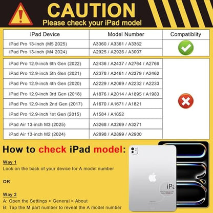 Dongke Case: DONGKE iPad Pro 13 Inch M5 2025 M4 2024 Ultra – Side View