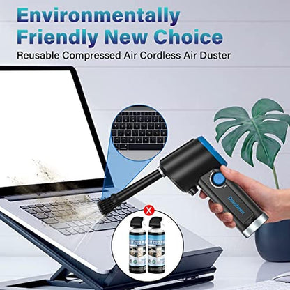 Air Duster: DOROBEEN Compressed Electric Cordless Air Duster – Side View