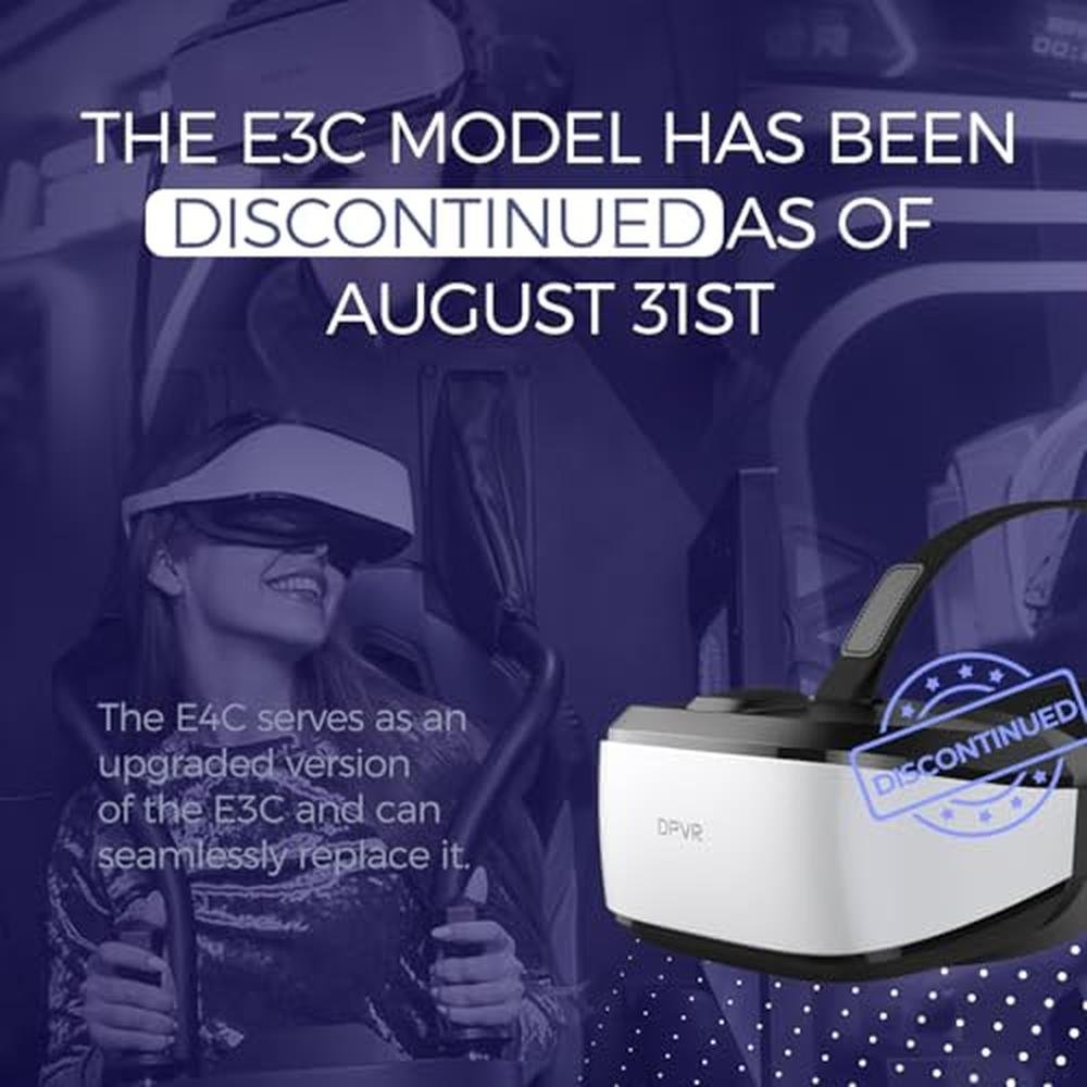 DPVR E3 Series: DPVR E3-C Hardband PC Tethered VR Headset – Side View