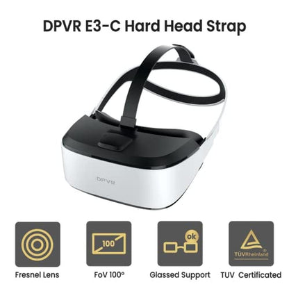 DPVR E3 Series: DPVR E3-C Hardband PC Tethered VR Headset – Close-up Detail