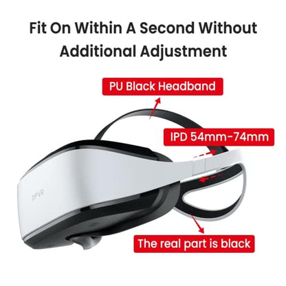 DPVR E3 Series: DPVR E3-C Hardband PC Tethered VR Headset – In Use