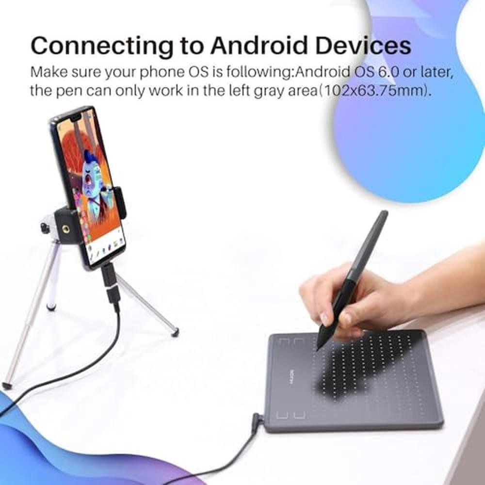 Tablet Drawing: HUION HS64 Beginner Graphics Tablet – Packaging
