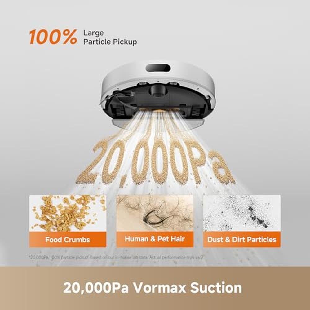 DREAME D20 Air Plus Robot Vac and Mop Combo with 20 – Close-up Detail