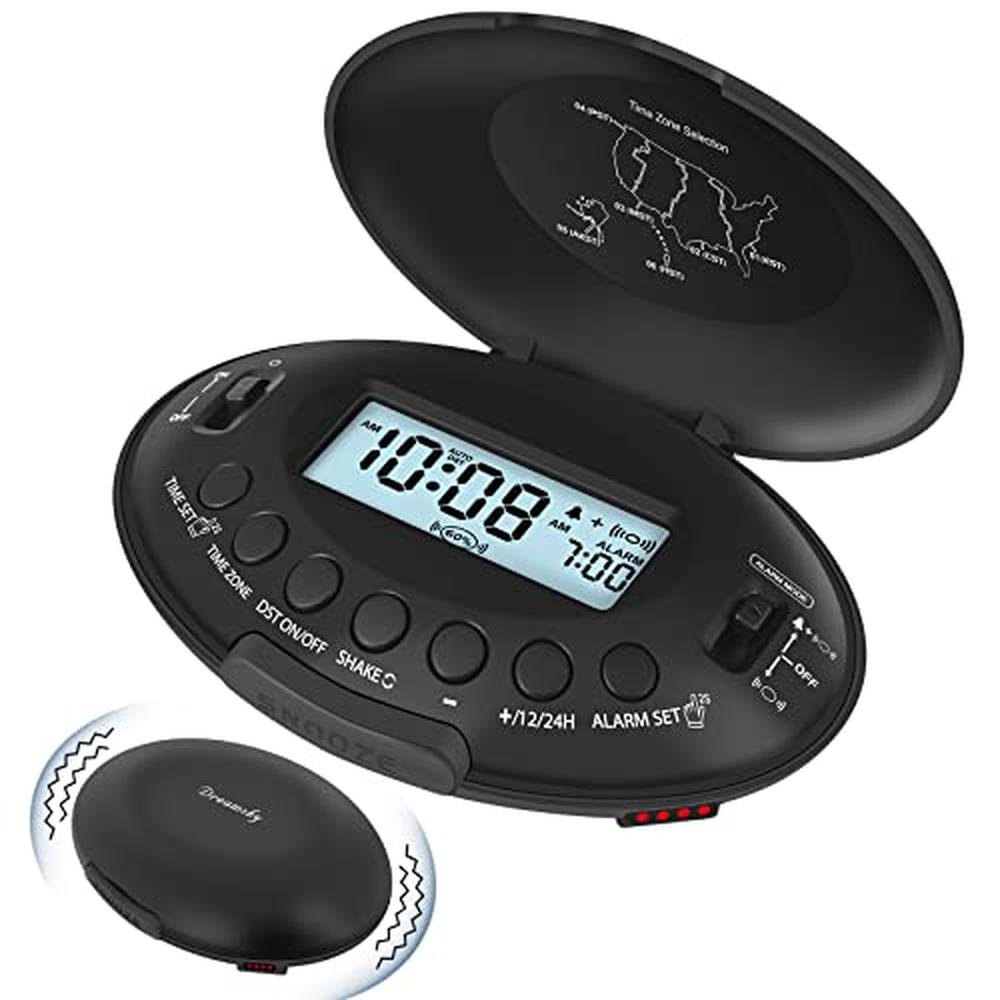 Alarm Clock: DreamSky Vibrating Alarm Clock for Heavy – Front View