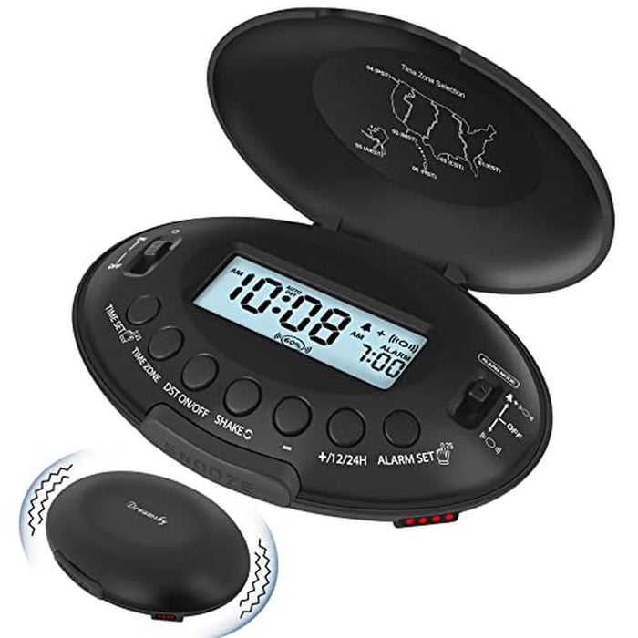 Alarm Clock: DreamSky Vibrating Alarm Clock for Heavy – Front View
