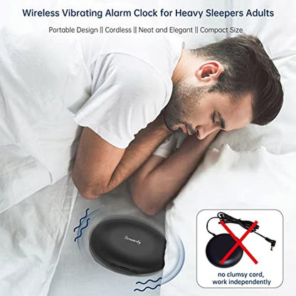 Alarm Clock: DreamSky Vibrating Alarm Clock for Heavy – Side View