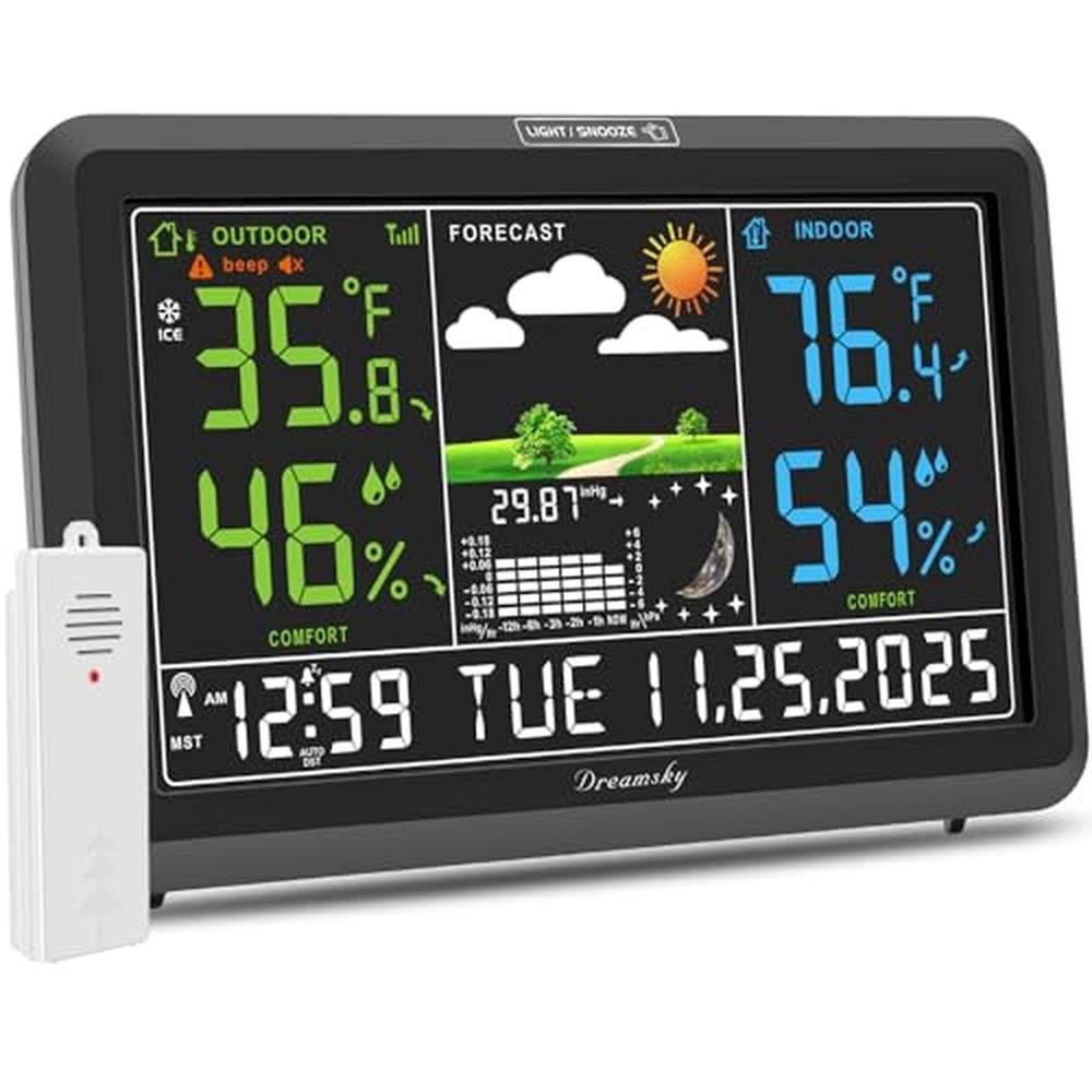 DreamSky Weather Station: Wireless Indoor Outdoor – Front View