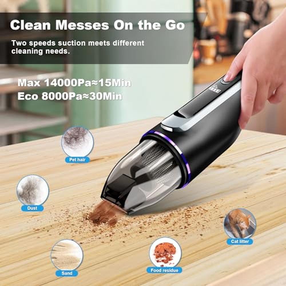 Vacuum Cleaner: DRECELL Handheld Car Vacuum with Brushless – Close-up Detail