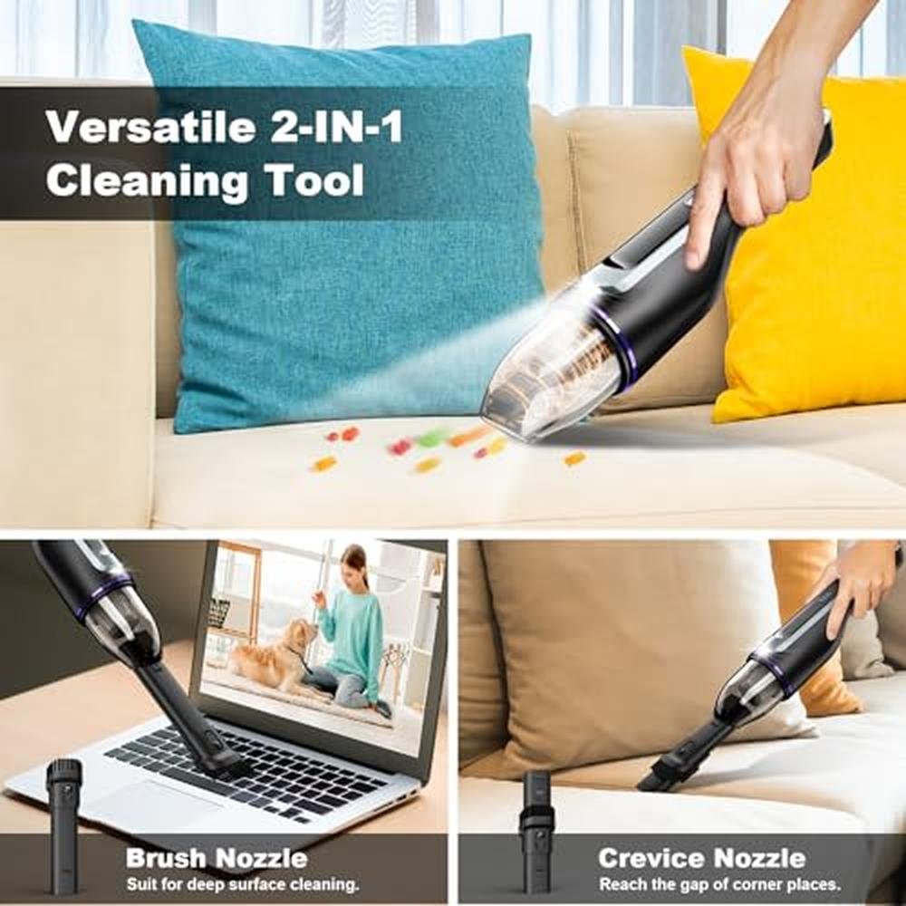 Vacuum Cleaner: DRECELL Handheld Car Vacuum with Brushless – In Use