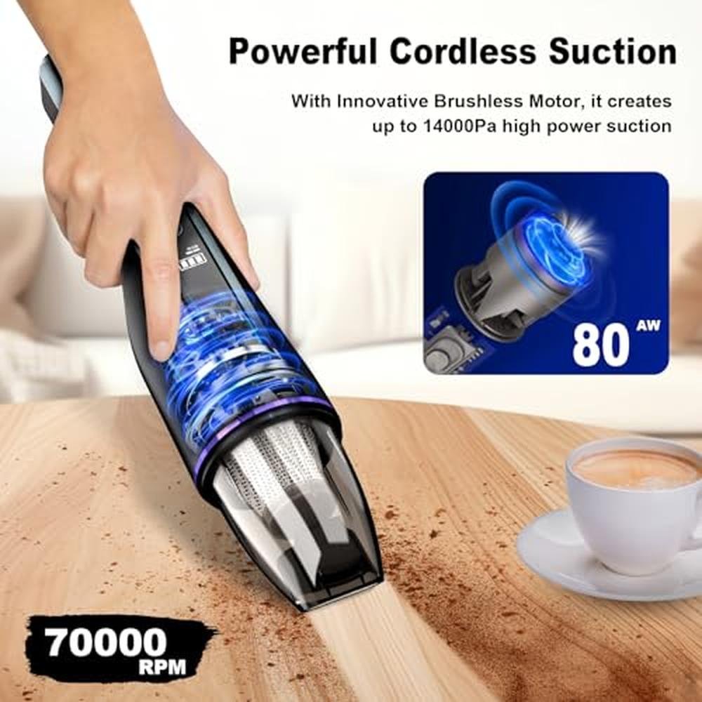 Vacuum Cleaner: DRECELL Handheld Car Vacuum with Brushless – Packaging
