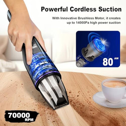 Vacuum Cleaner: DRECELL Handheld Car Vacuum with Brushless – Packaging