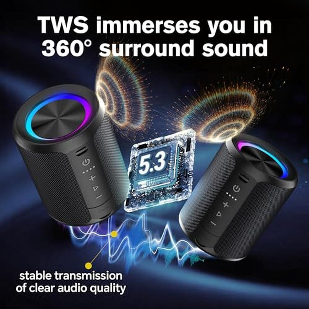 Speaker Dudgsis: DUDGSIS Portable Bluetooth Speaker IPX7 – Close-up Detail