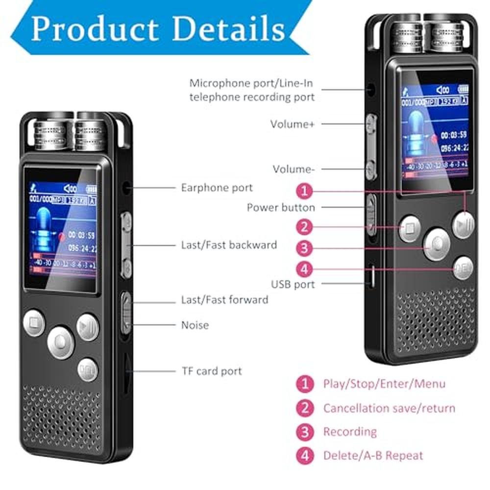 Recorder Voice: Dunzy 5 Pcs EVP Recorder Ghost Hunting Kit – In Use