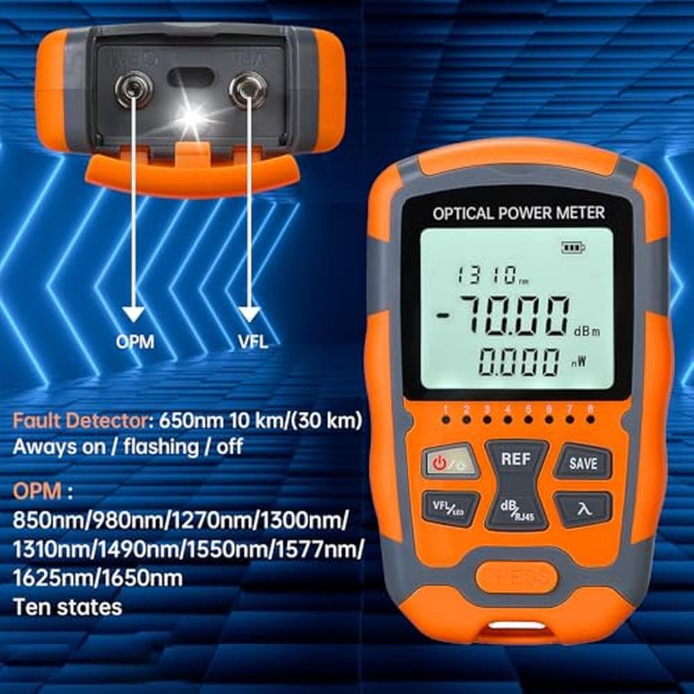 Fiber Tester: Duogalia 4-in-1 Portable Optical Power Meter – Close-up Detail