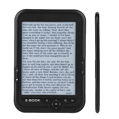 Reader Paper: 6-Inch E-Reader with Eink Screen – Front View