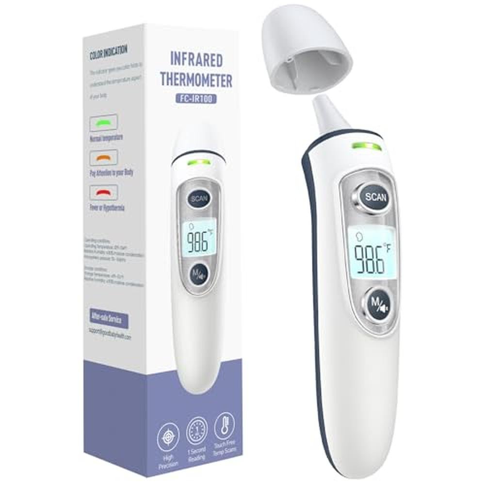 Ear Thermometer: Digital Accurate Ear and Forehead – Front View