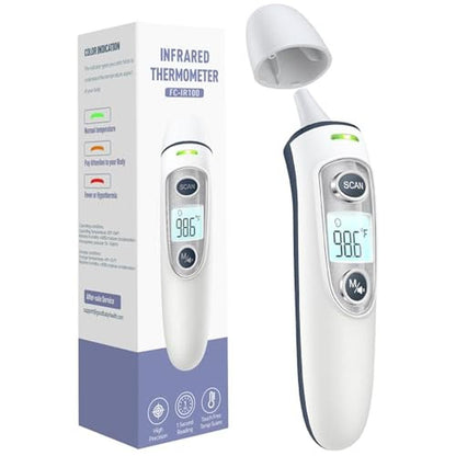 Ear Thermometer: Digital Accurate Ear and Forehead – Front View