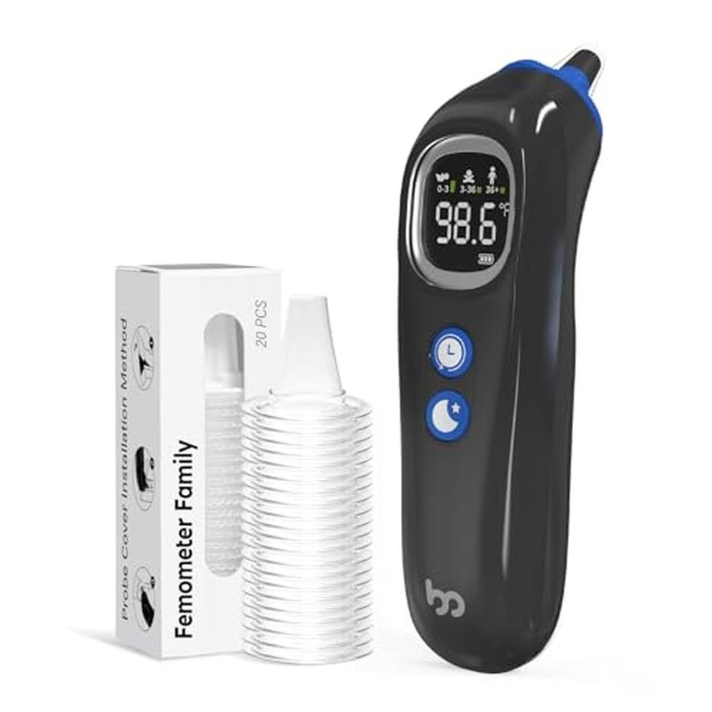 Ear Thermometer with Heated Probe – Front View