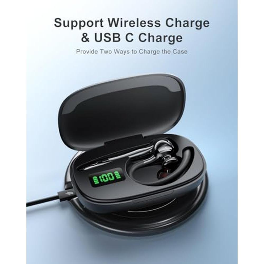 Earbuds Earpiece: Wireless Earbuds Bluetooth Headset with – Side View