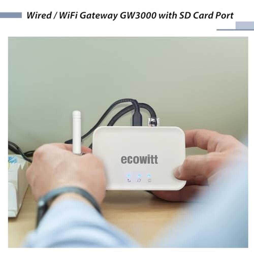 Ecowitt GW3000: Wi-Fi & Ethernet Weather Station Gateway – Packaging