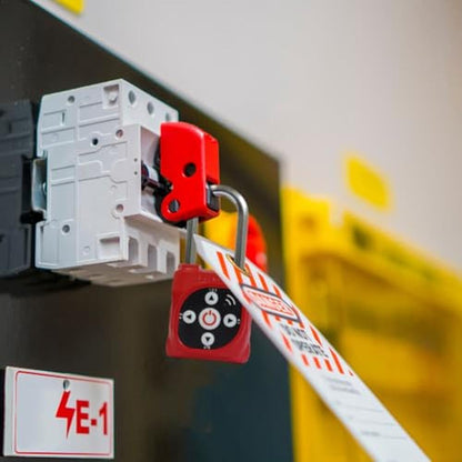 eGeeTouch Smart Mini Padlock: eGeeTouch Red Single – Side View