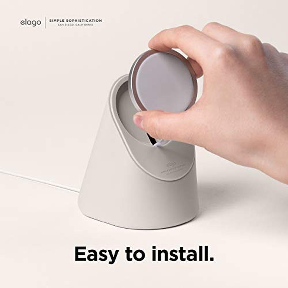elago MS1 Charging Stand Compatible with MagSafe Charger – In Use