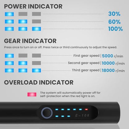 Electric Engraving Pen: Premium Engraving Tool with 37 Bits – In Use
