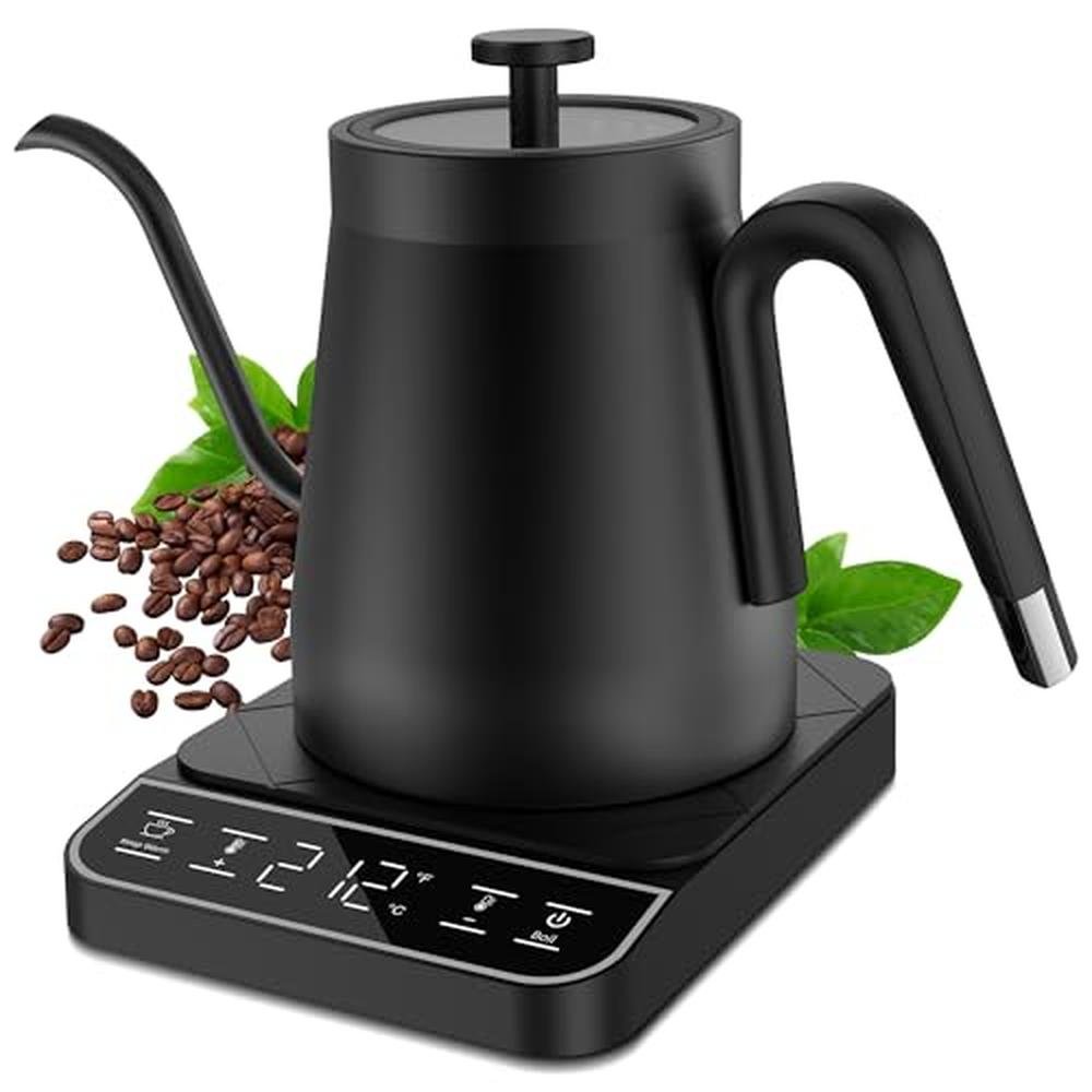 Electric Gooseneck Kettle: 1 Temperature Control – Front View