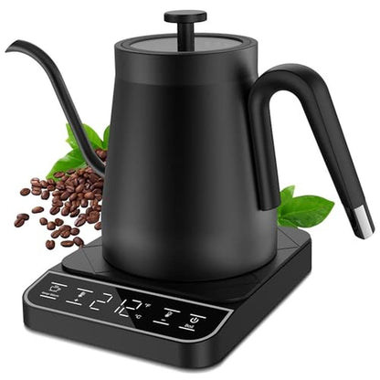 Electric Gooseneck Kettle: 1 Temperature Control – Front View