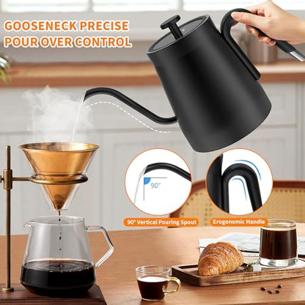 Electric Gooseneck Kettle: 1 Temperature Control – Close-up Detail