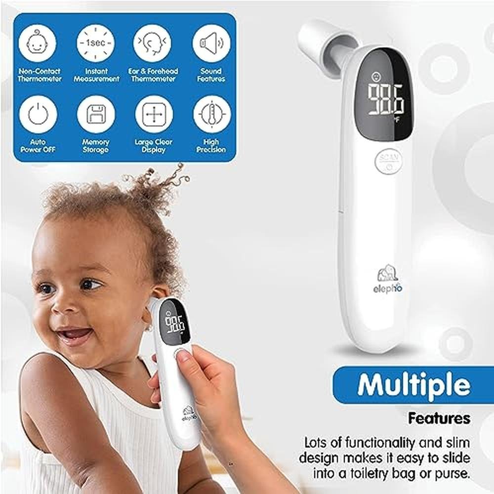 Elepho Etherm Ear & Forehead Thermometer – Side View