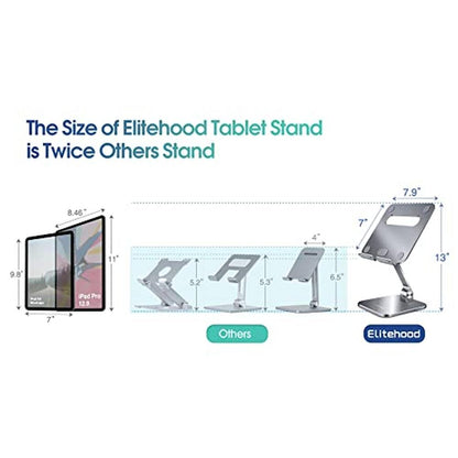 iPad Stand: Elitehood Aluminum iPad Pro 12.9 Stand – Side View