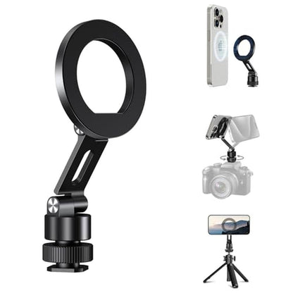 Phone Mount: Elitehood Aluminum Magnetic Camera Phone Mount – Front View