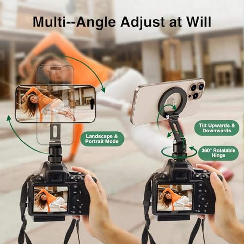 Phone Mount: Elitehood Aluminum Magnetic Camera Phone Mount – In Use