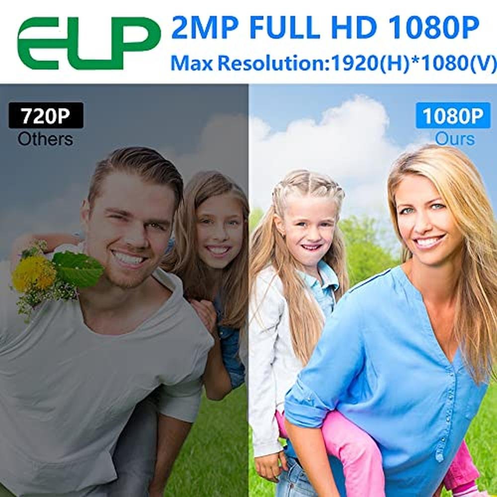 ELP 1080P Night Vision USB Camera with Wide Angle Fisheye – Close-up Detail