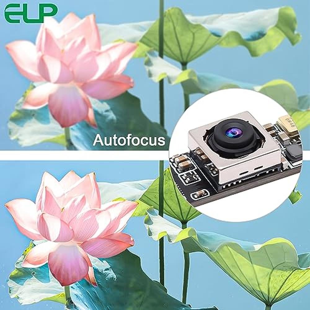 Camera ELP: ELP-USB16MP02-AF68 16MP Autofocus USB Camera – Side View