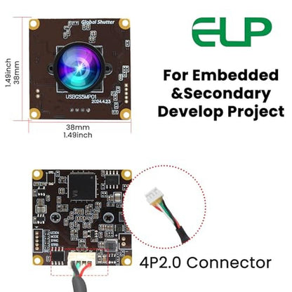 Camera ELP: ELP 5MP Global Shutter 50fps USB Camera Module – In Use