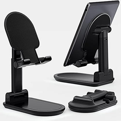 ELV Adjustable: Premium Cell Phone Stand Foldable Portable – Front View