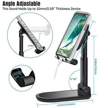 ELV Adjustable: Premium Cell Phone Stand Foldable Portable – Close-up Detail