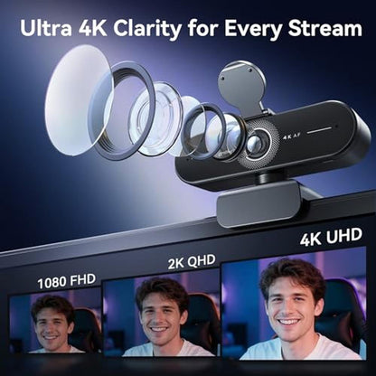 Webcam Streaming: EMEET C60E 4K Webcam – Side View