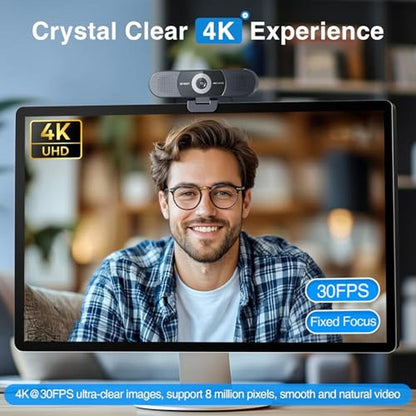 Webcam EMEET: EMEET C980 PRO 3-in-1 4K Webcam with – Close-up Detail