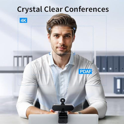 EMEET Nova 4K Webcam for PC: Ultra 4K HD PDAF Autofocus – Close-up Detail