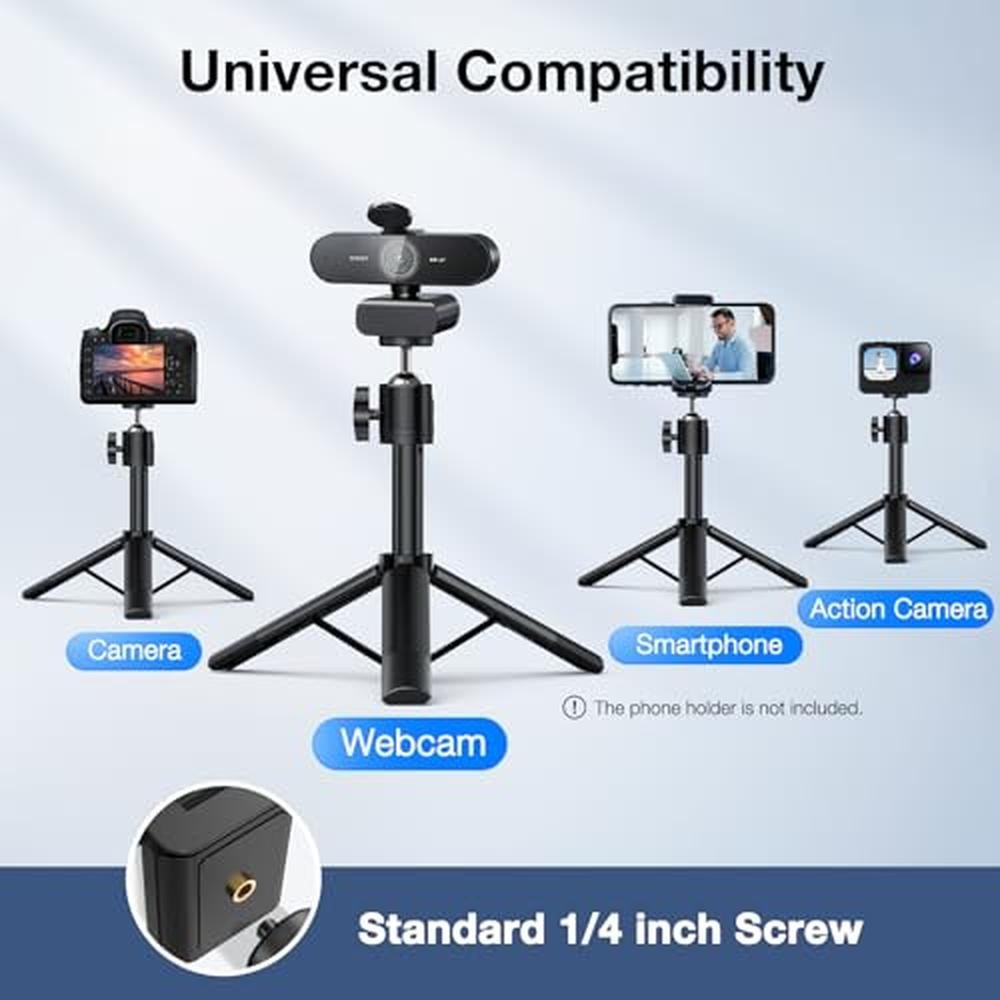 EMEET Nova 4K Webcam: Advanced 4K UHD PDAF Autofocus – Side View