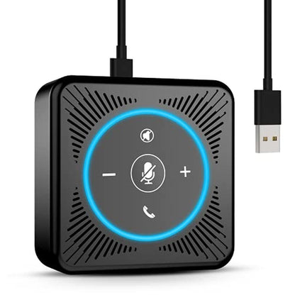 Speakerphone Conference: EMEET USB Speakerphone M0 4 AI Mics – Front View
