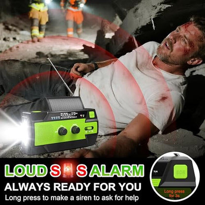 Emergency Crank Radio: MD-090P 14800mWh Solar Hand Crank – Packaging