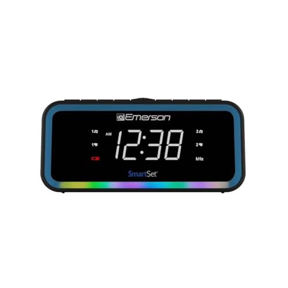 Emerson CKS1401 Smartset AM/FM Dual Alarm Clock Radio with – Front View